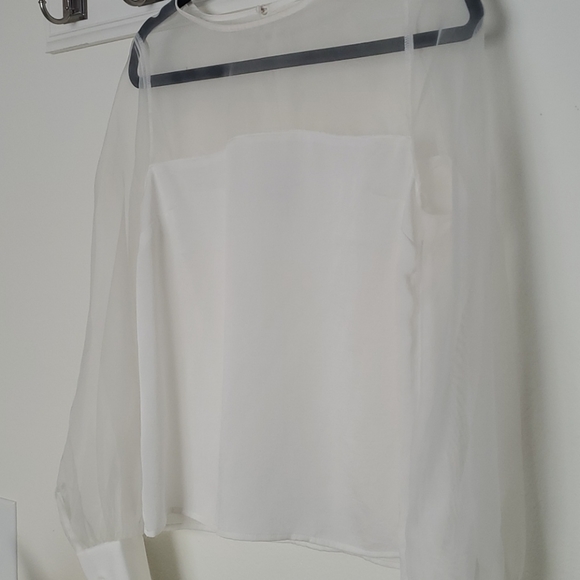 Express white puffy sleeve shirt - Picture 3 of 9